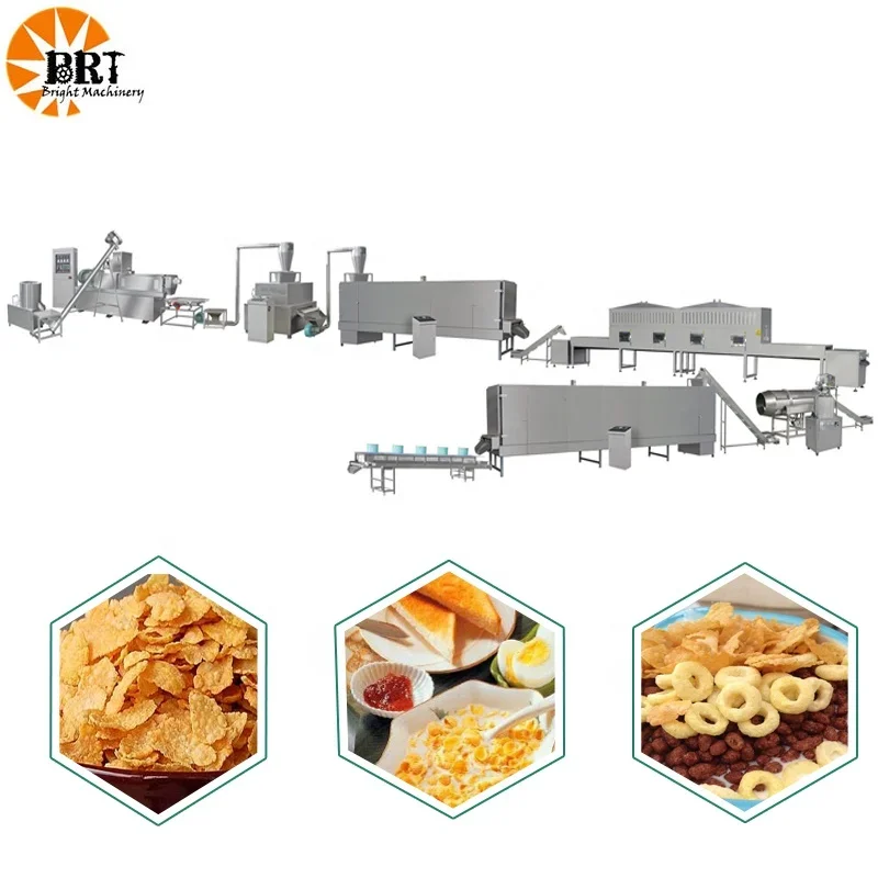 corn flakes making machine with higher capacity cornflakes production line