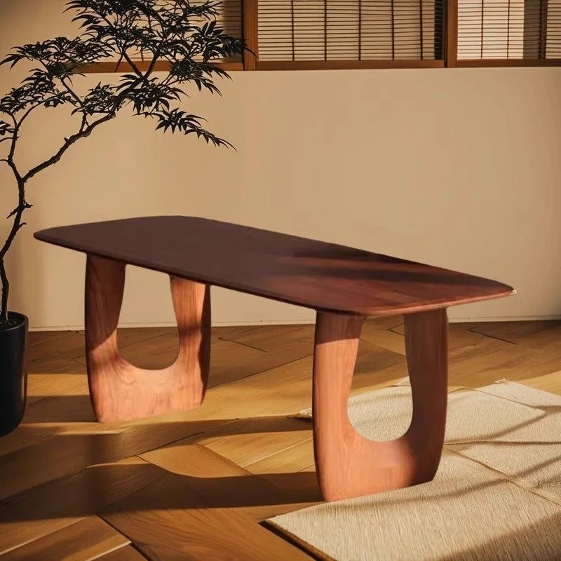 

Customizable Minimalist Rectangle Walnut Medieval Desk