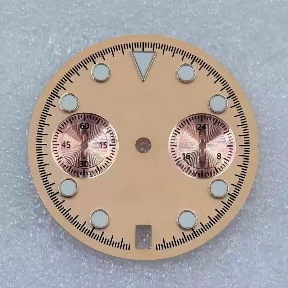 29,5 мм VK63 циферблат зеленый светящийся S циферблат стрелки часов указатель подходит для VK63 VK64 кварцевый механизм аксессуары для часов новые цвета
