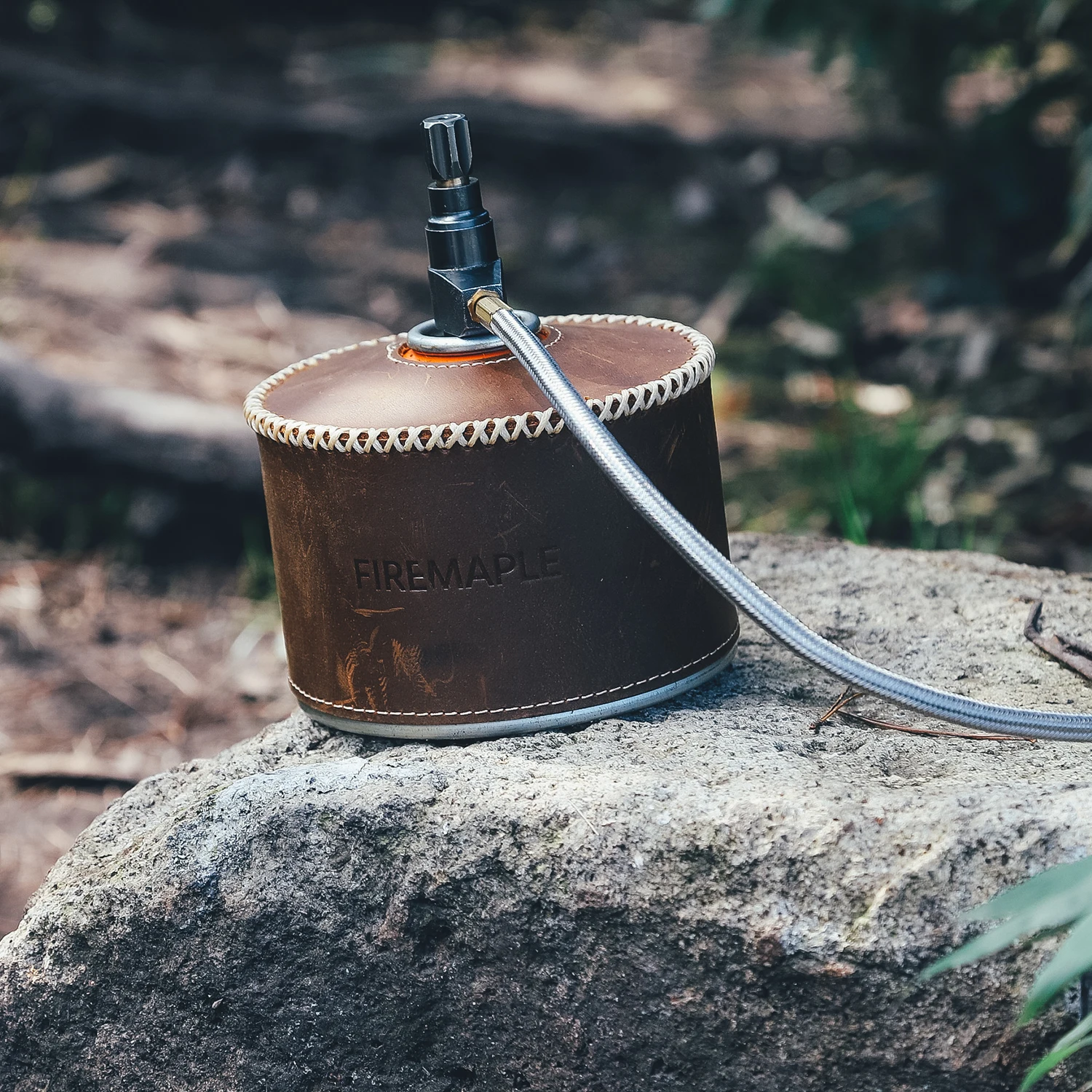 Fire Maple Gas Canist Leather Cover Cowhide Protective Cover Outdoor For 220g Camping Canister Cover