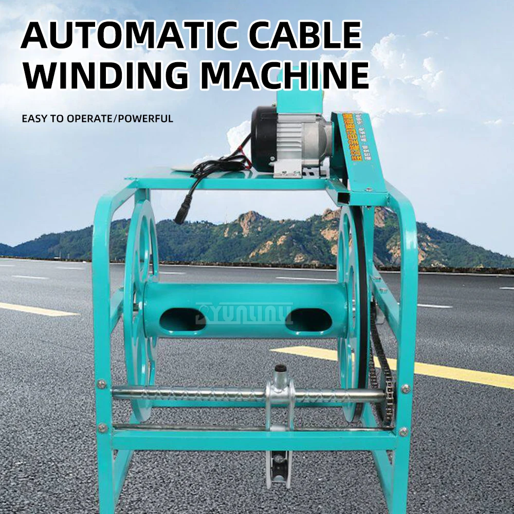12V/48V/60V/72V/220V Automatic Hose Reel Machine, Remote Control Electric Water Hose Winder for Irrigation, Storage Rack