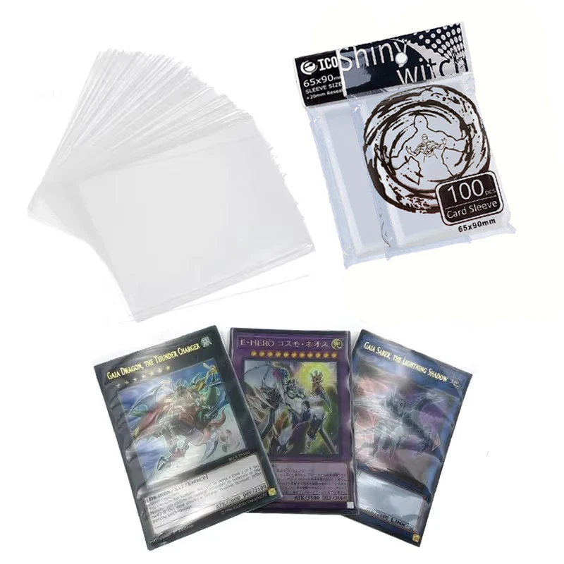 

200 шт. (2 упаковки) 65*90 мм, защита для карт, волшебные убийцы трех королевств, карта футбольной звезды, прозрачные настольные игры