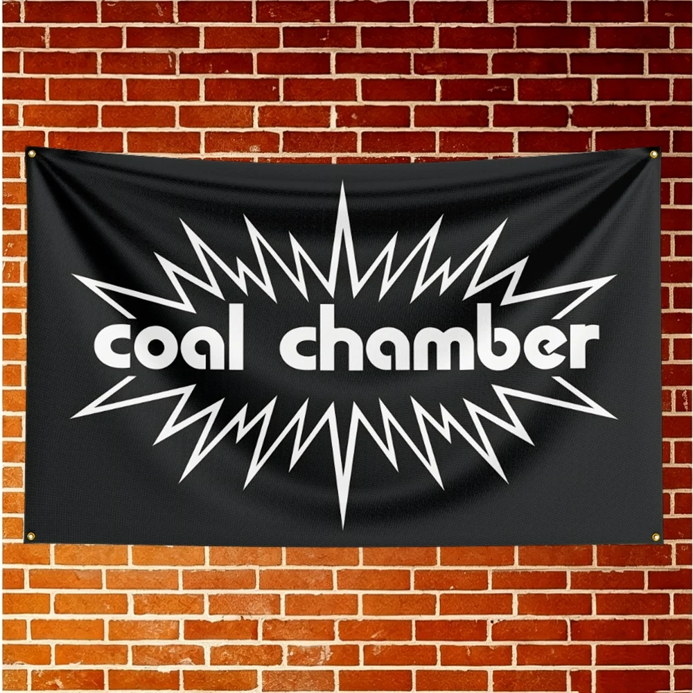 Coal Chamber Music Flag Banner For Fan Cave Watch Party Tailgate Gathering Indoor Outdoor Backyard Home Festival Ornament Supply