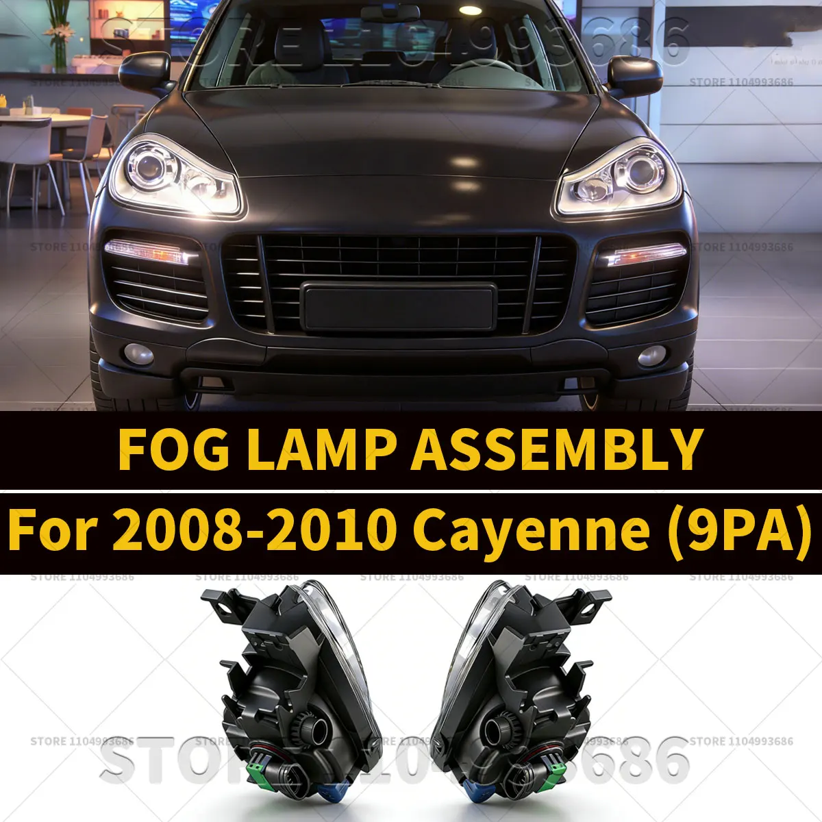 For Porsche 2008 2009 2010 Cayenne GTS S Turbo S (9PA 957) FOG LAMP ASSEMBLY OEM 95563116501 95563116601 95563116500 95563116600 view 3
