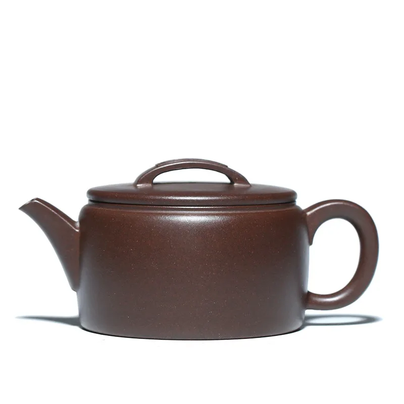 Classic purple sand teapot, high quality and environmentally friendly 230ml round household