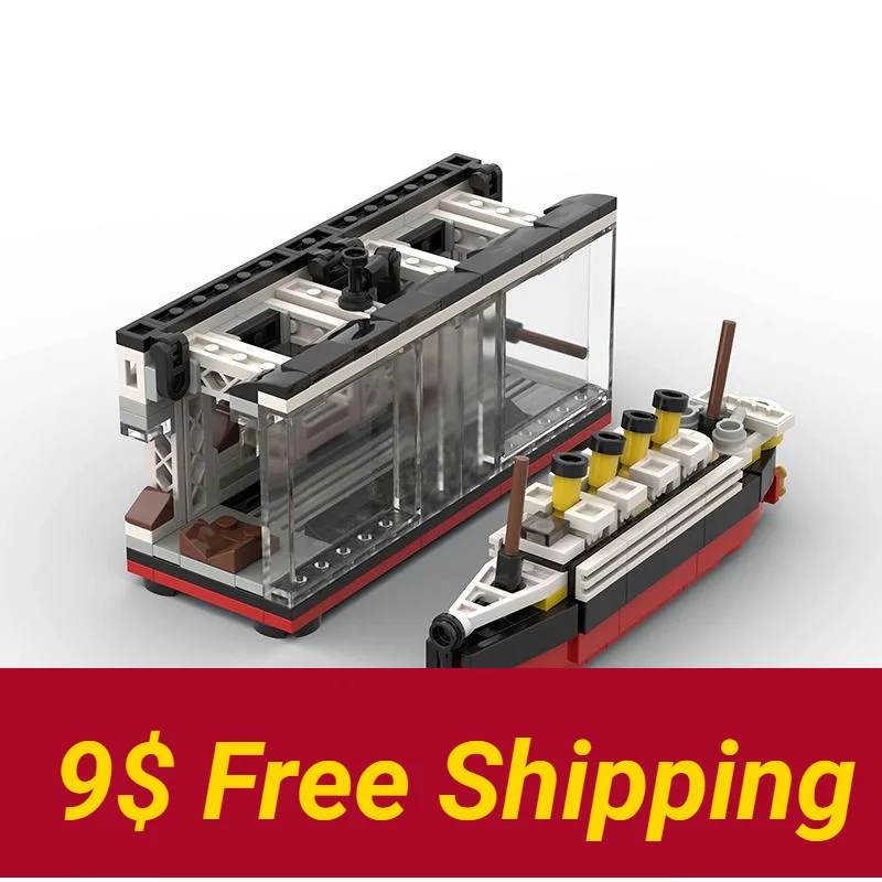 

Titanic building block model MOC assembled small particle toy children's gift