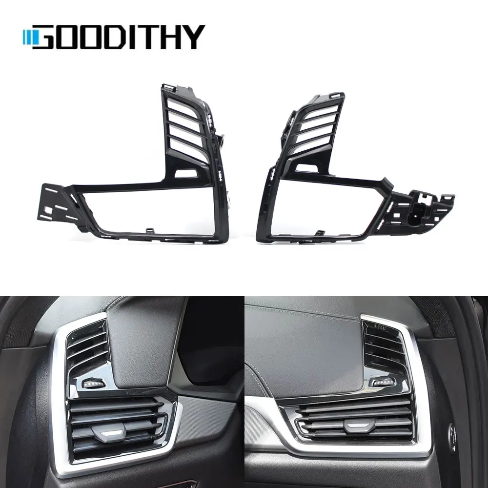 LHD Car Front Dashboard Air Conditioner Left Right AC Vent Grille Outer Cover Panel Trim For BMW X5 X6 X7 G05 G06 2019-2022
