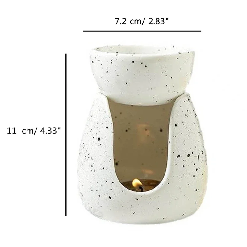 Fine ceramic decorative ceramic oil burner, aroma lamp, tea light holder, aroma diffuser, essential oil and wax heater drop ship