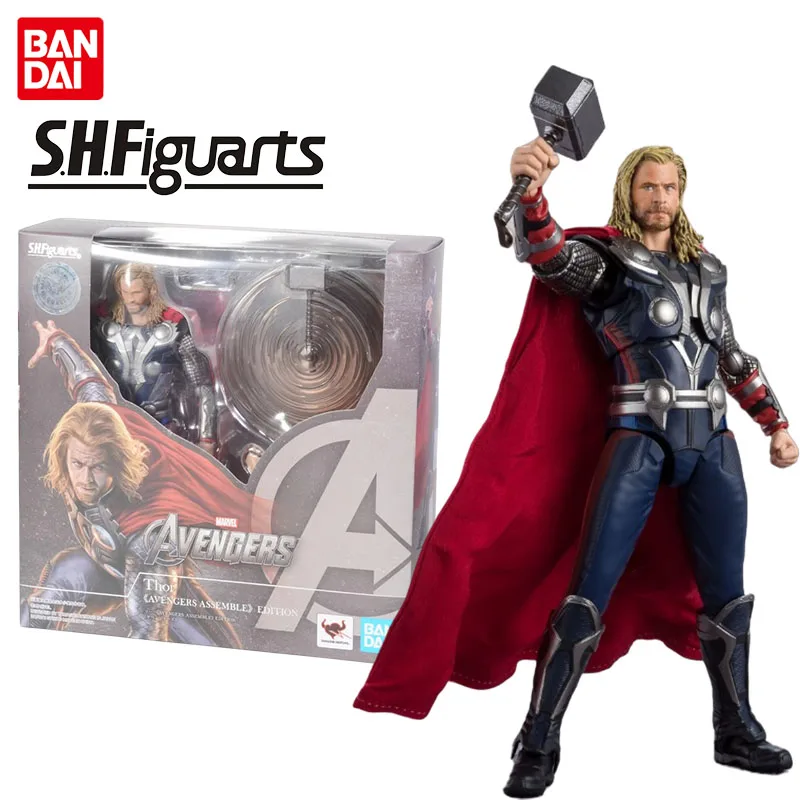 

Bandai Genuine The Avengers Anime Figure S.H.Figuarts Thor Odinson Action Figure Toys for Kids Christmas Gift Collectible Model