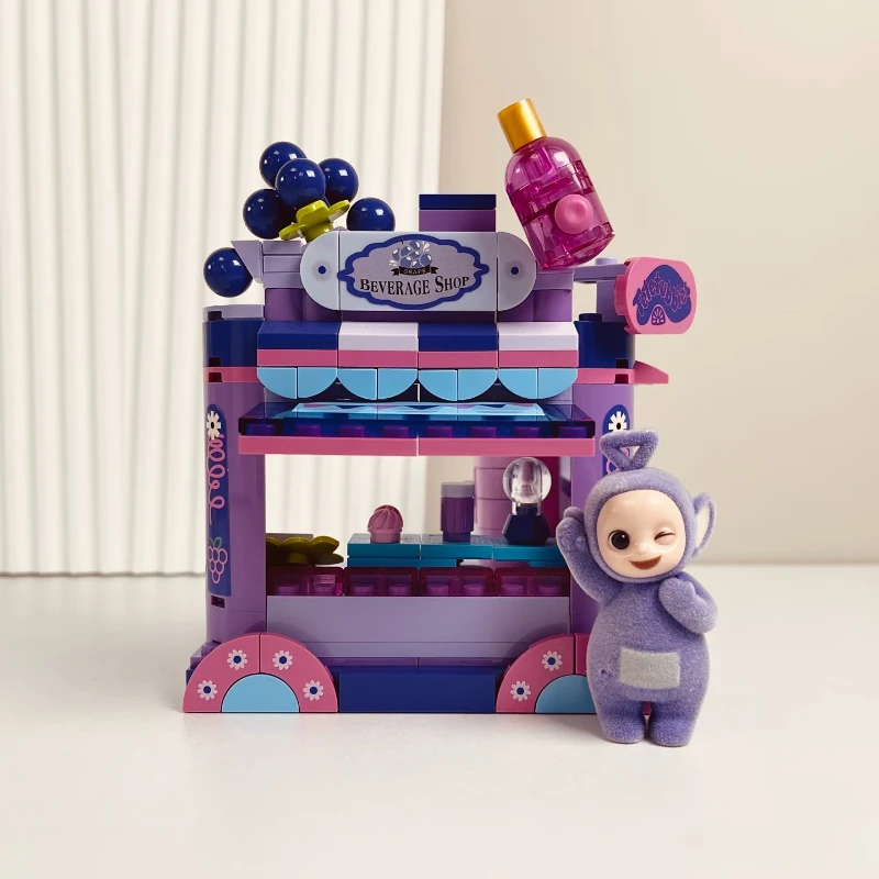 جاكي اللبنات تليتبيز الكرتون تينكي وينكي بو الحلوى متجر الشارع المشهد نموذج الحلي الجمعية لعبة جمع هدية #6