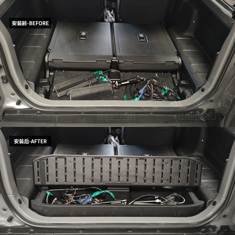 Trunk tool storage box For Suzuki Jimny JB64 Sierra JB74W 2019 2020 With Rear Storage Box Trunk Toolbox Car Accessories