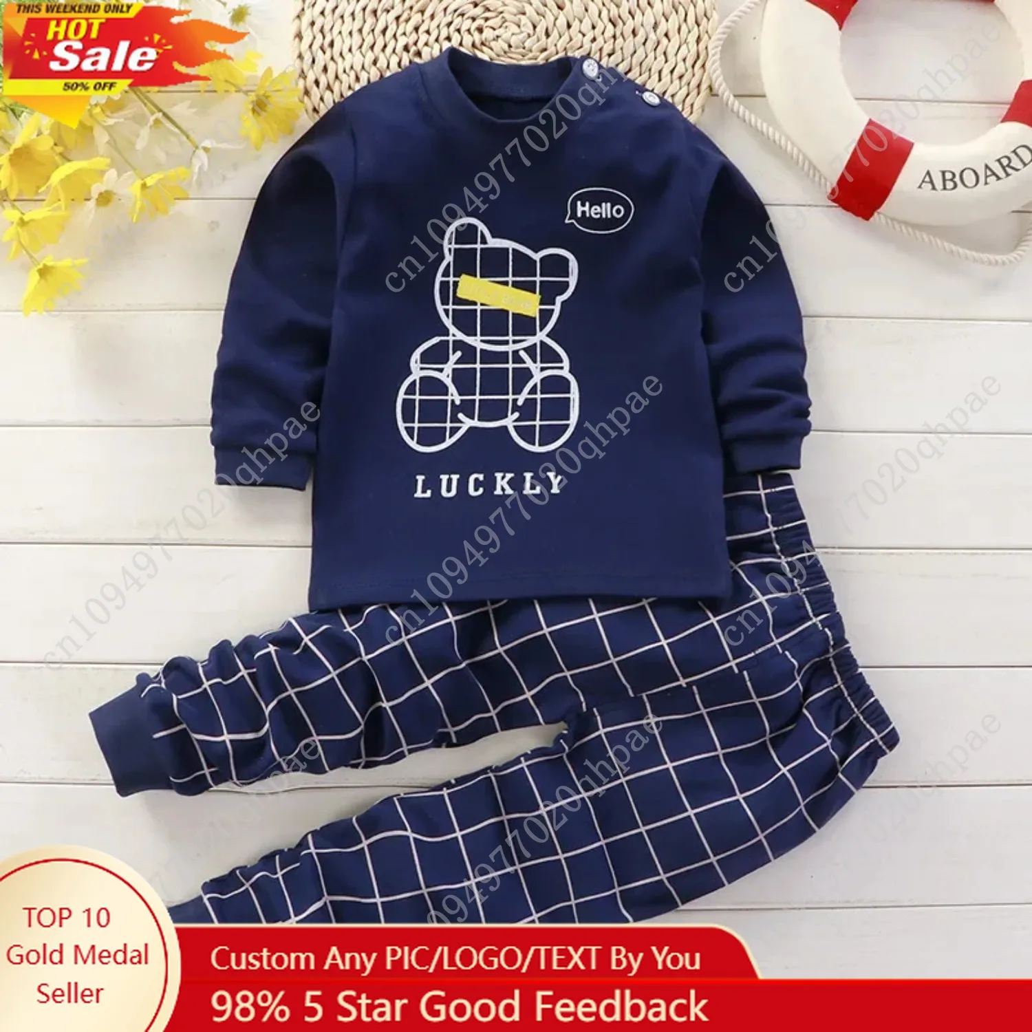 Herbst Baumwolle Nachtwäsche Pyjamas für Mädchen Jungen Langarm Tops + Hosen Anzüge Frühling Mode Hause Kleidung Baby Kind Schlaf kostüm