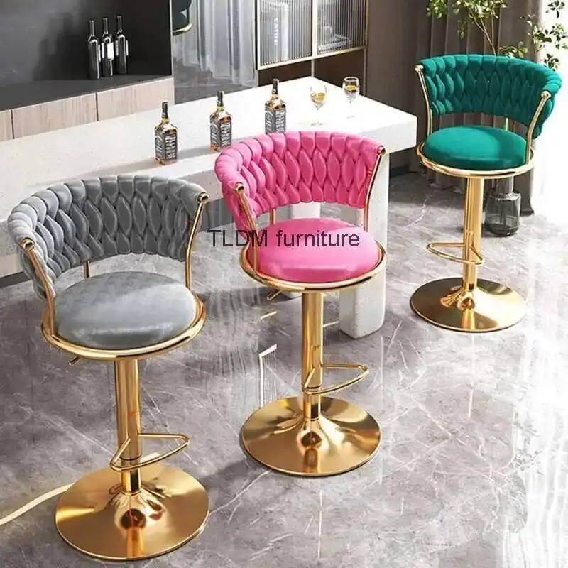 

Luxury Room High Height Modern Adjustable Living Bar Nordic Bar Chair Stools Stool Kitchen Counter Sexy Stool Sillas Furniture