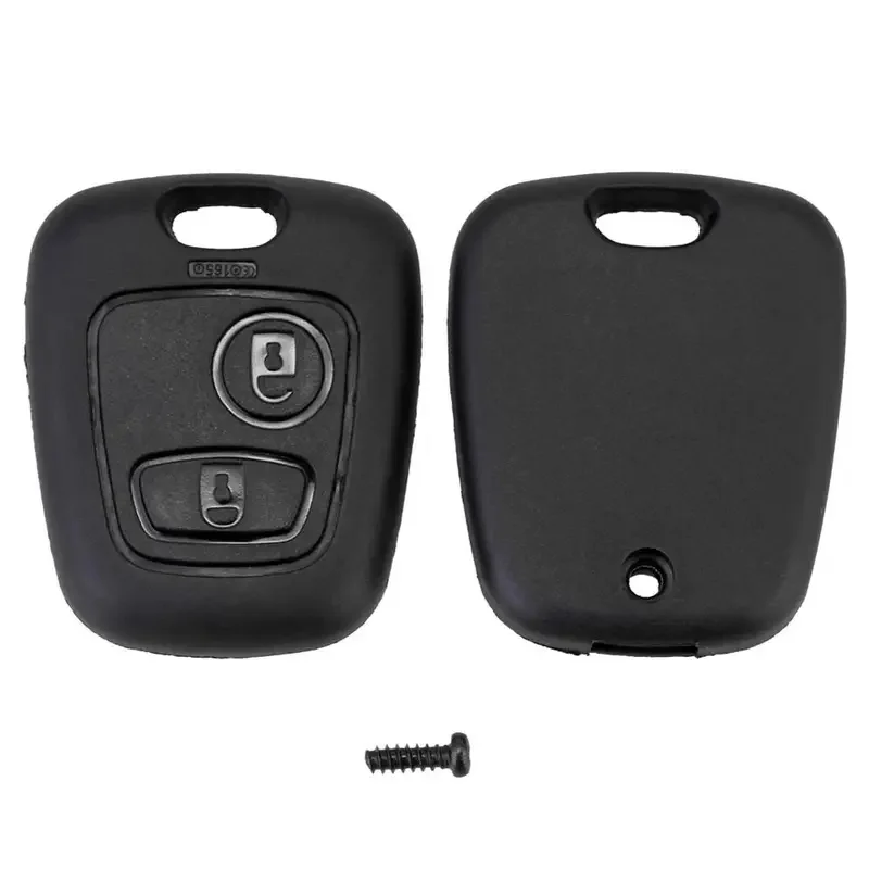 1-6pcs 2 Button Replacement Remote Control Blank Car Key Shell Key Box for Peugeot 206 Blade Car Alarm Key Box Car Accessories