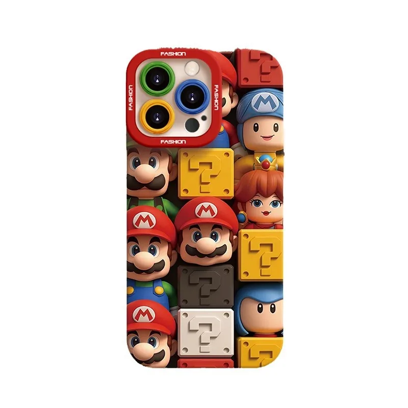 Super Mario Trendy Anime Phone Case for Apple iPhone 11 12 13 Pro Max 14 15 Promax X Xr XS Max Plus Protective Back Cover Shell