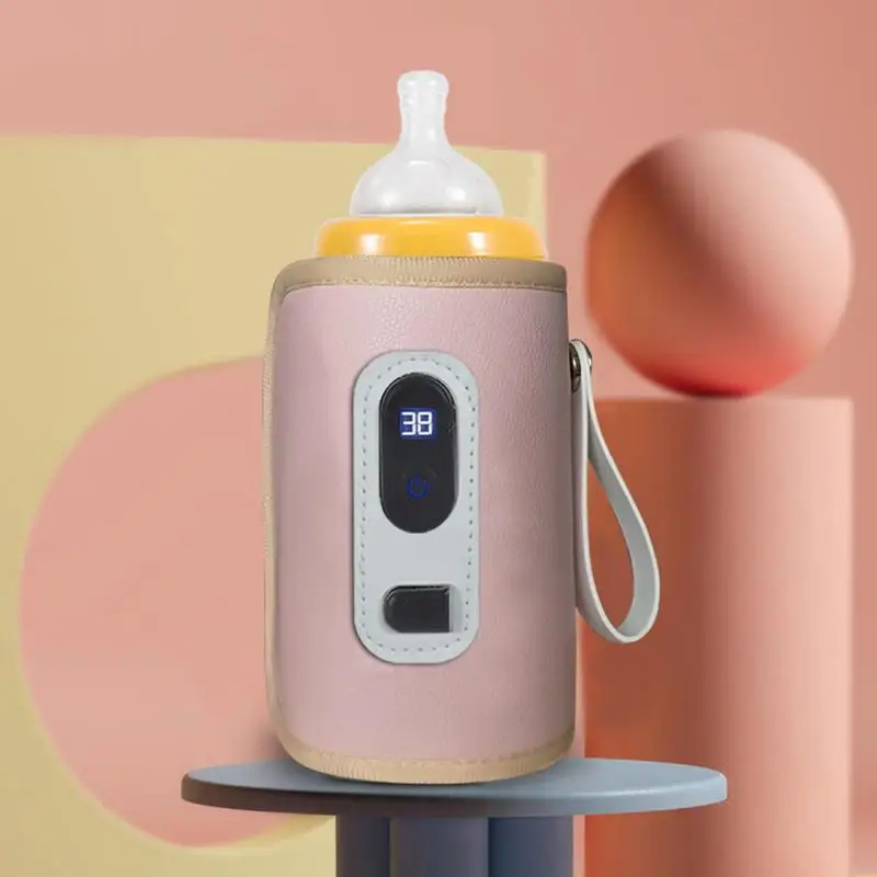 Bottle Warmer For Baby Milk USB Portable Bottle Heating Bag Car Bottle Warmer Water Warming Bag On The Go Bottle Warmer