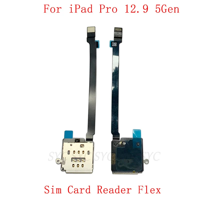 

SIM Card Reader Holder Connector Flex Cable Ribbon For iPad Pro 12.9 2021 5th Sim Card Reader Flex Repair Parts