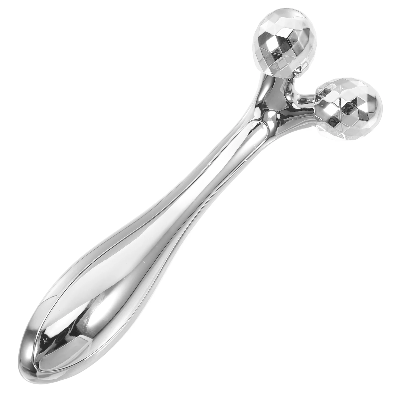 

Slimming Face Massager Silver Facial Rollers Skin Firming Lifting Device Portable Complexion Enhancer Toning Massager Wrinkle