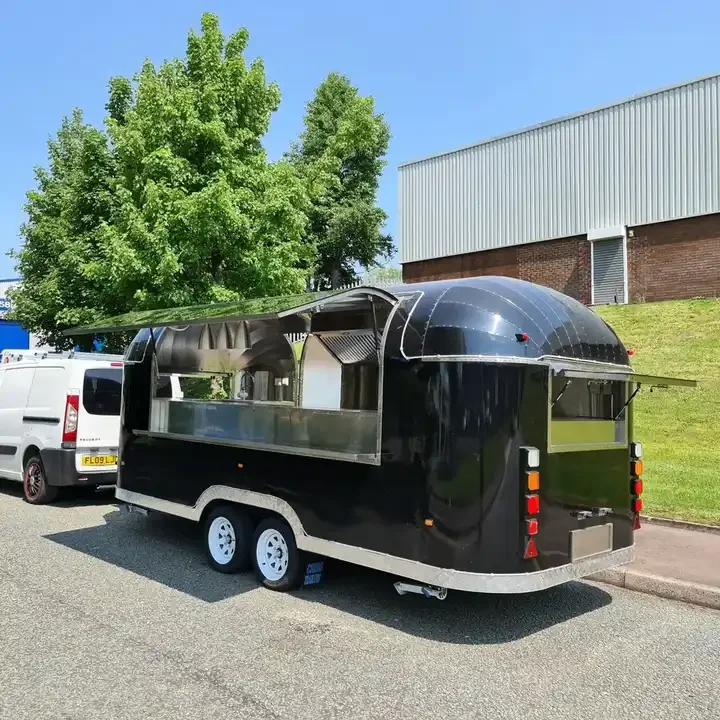 Mobile Food Trailer Street Mobile Food Cart EPA Approved Factory Mobile Food Truck for Sale Steel American