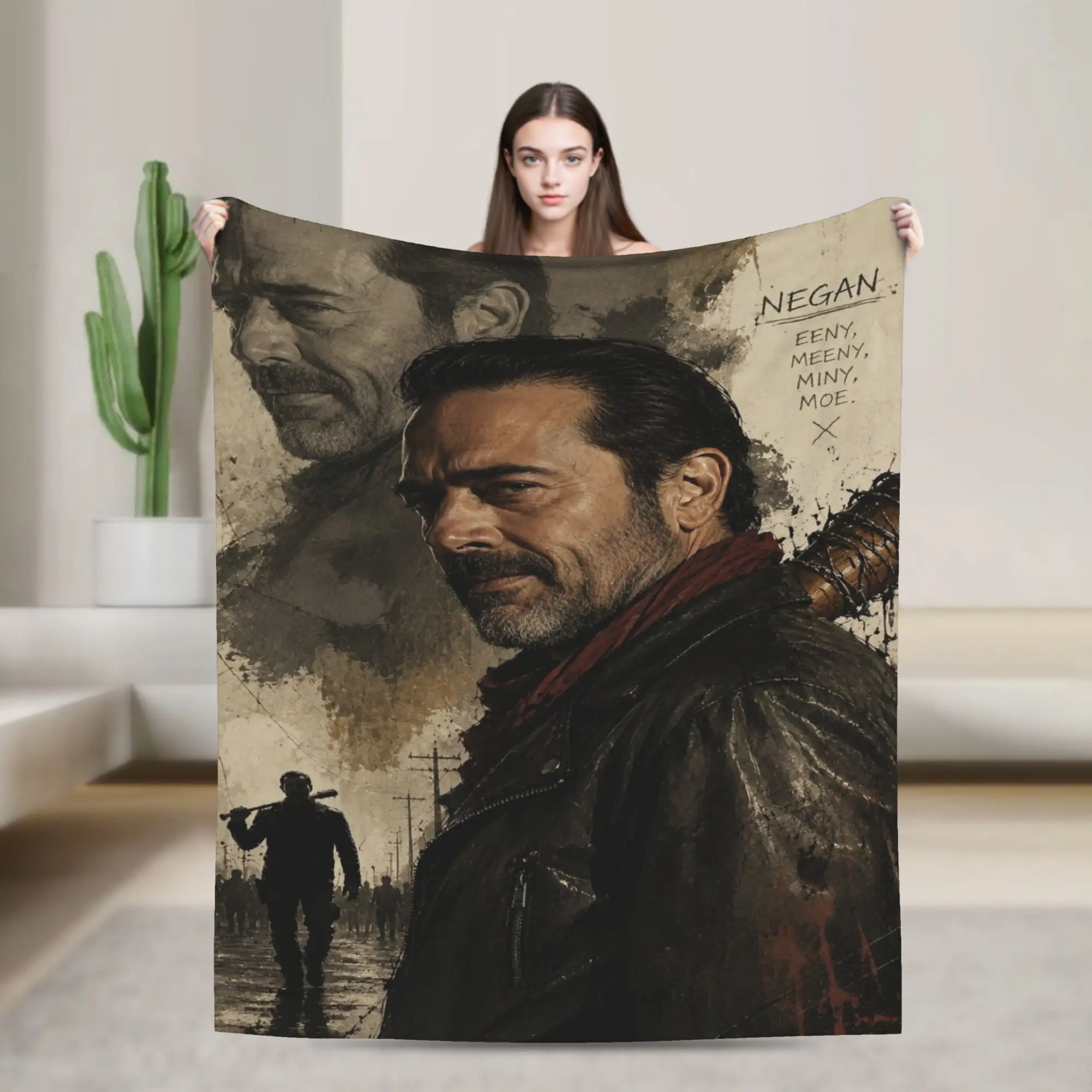 Negan Smith Blanket Soft  Throw Blanket Winter Kids Adults Home Decor Picnic Bedspread
