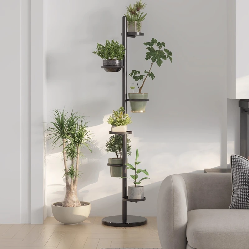 

Nordic Creative Shelves Living Room Art Aesthetic Tiered Designer Modern Flowers Stand Fashion Display Planten Rek Furniture