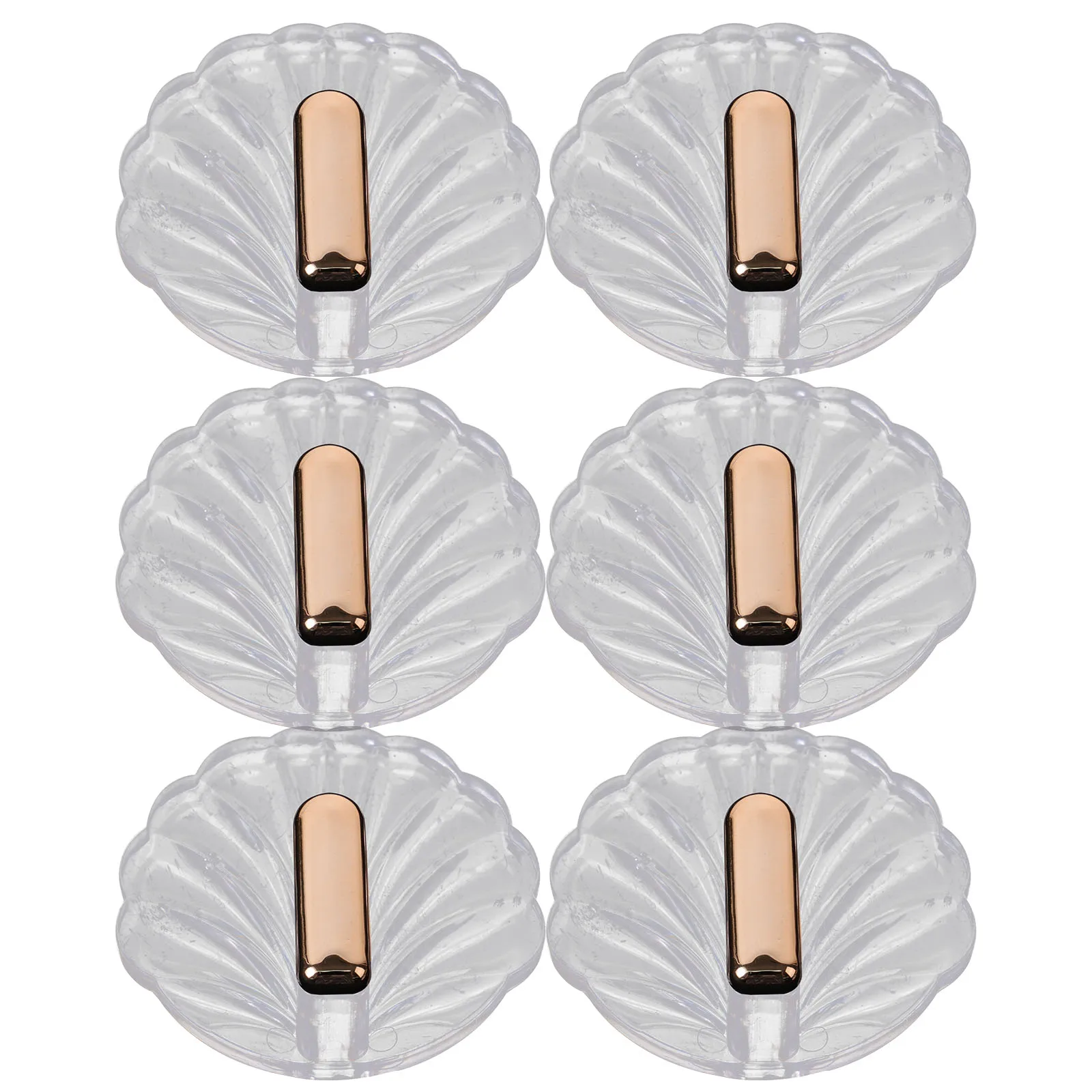 

6pcs Multifunctional Hooks Adhesive Wall Hooks for Bathroom Bedroom Kitchen Clothes Towel Coat Hat Key Hangers No Drill
