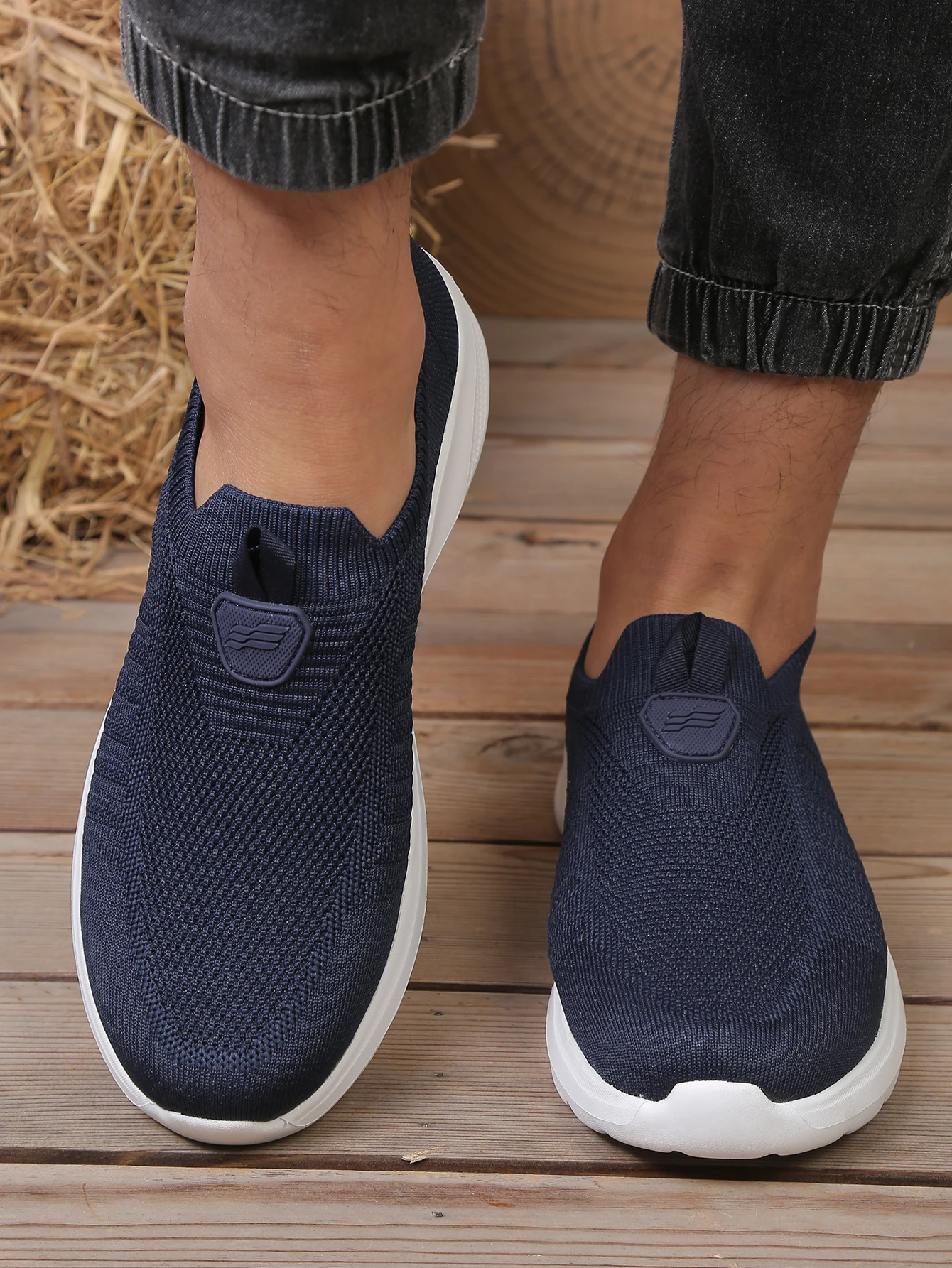 Herren Leichte Wanderschuhe Atmungsaktives Mesh-Obermaterial Gepolsterte Sohle Bequeme Freizeitschuhe für Männer – Detail 11