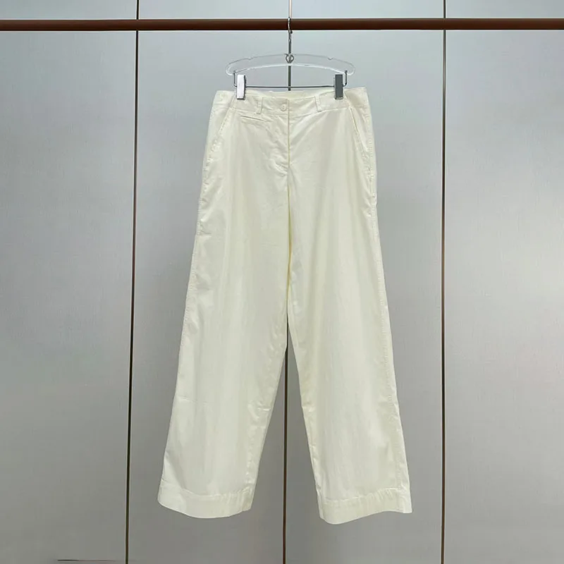 Women's low-rise pants, casual and versatile wide-leg pants, high-quality waist-adjustable straight-leg pants, y2k style，2026