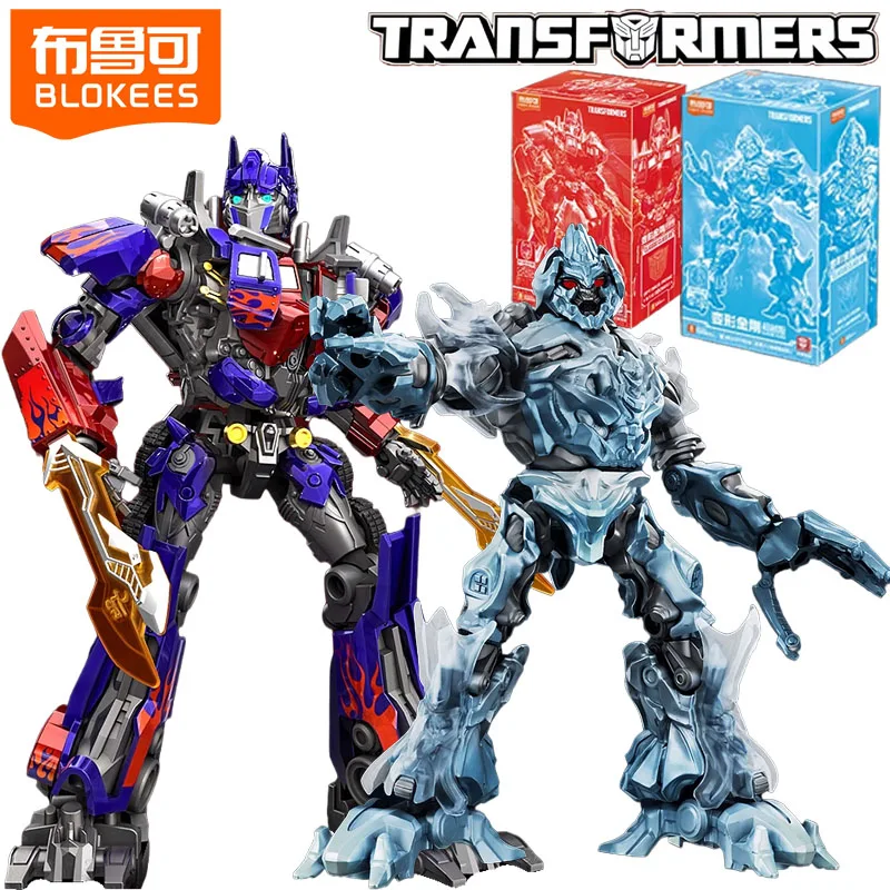 

BLOKEES Transformers Building Block Man EX Optimus Prime Freeze Over Megatron Active Assembling Model Ornaments Collection Gifts