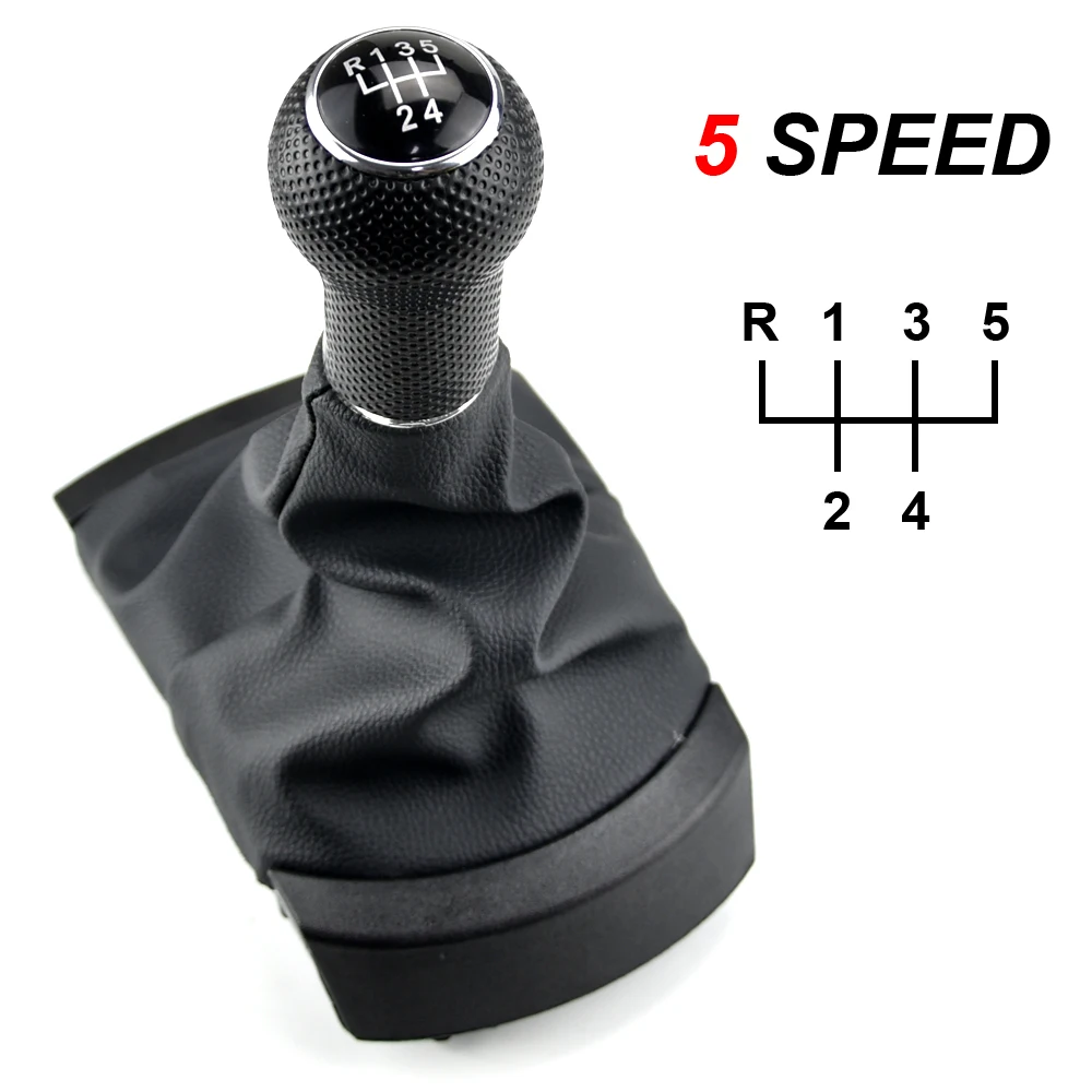 For SEAT Ibiza 2002 2003 2004 2005 2006 2007 2008 Car Styling Gear Shift Knob Lever Stick Gaiter Boot Cover Collar Dust Cover