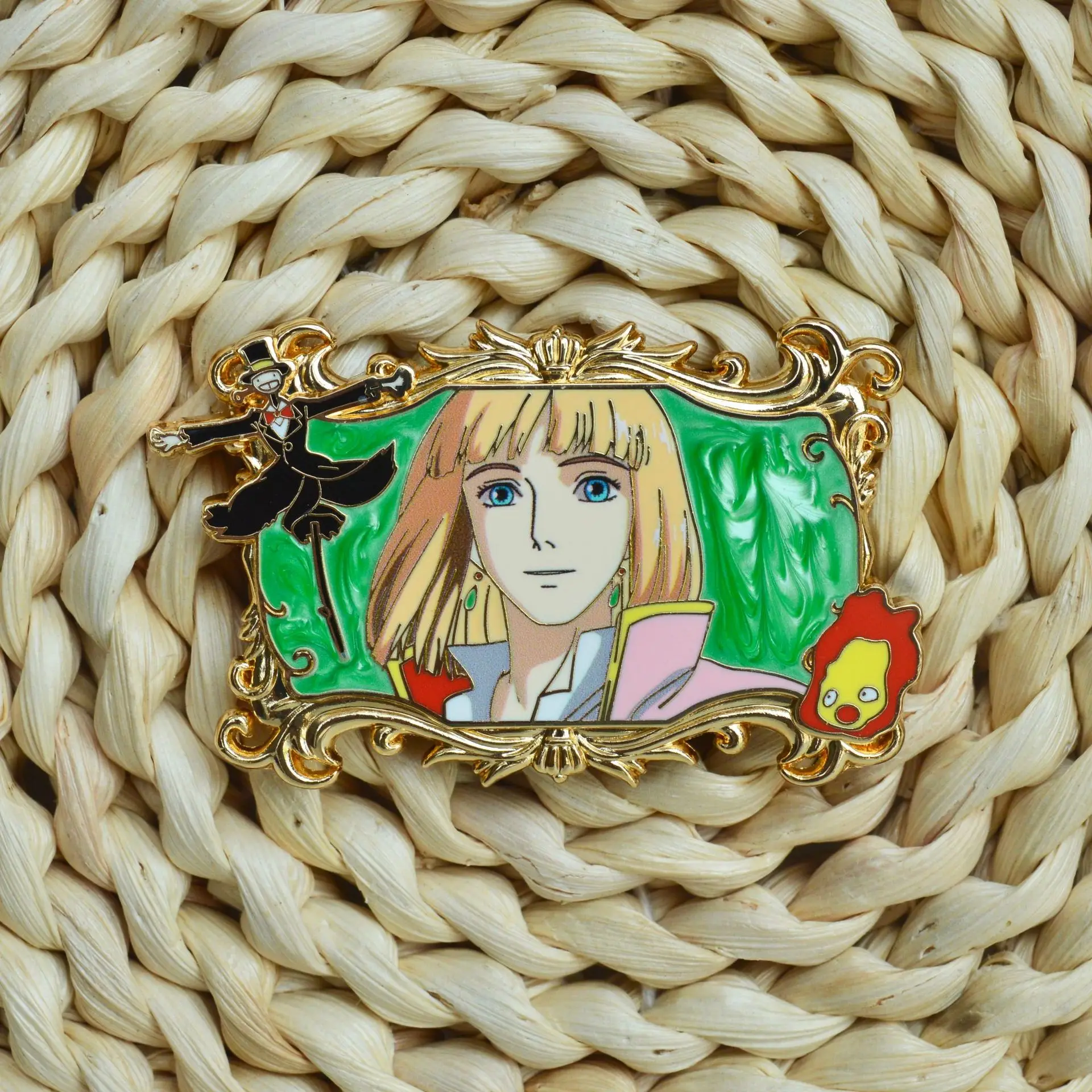 Bros Penyihir Film Anime Jepang untuk Pakaian Pin Kerah untuk Ransel Wanita Pin Enamel Lencana Logam Mainan Aksesori Perhiasan