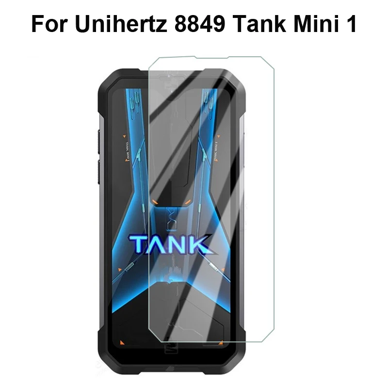 2-1PC 9H Tempered Glass for Unihertz 8849 Tank Mini 1 Screen Protector Phone Film for UNIHERTZ TANK Mini1 Protective Glass Cover