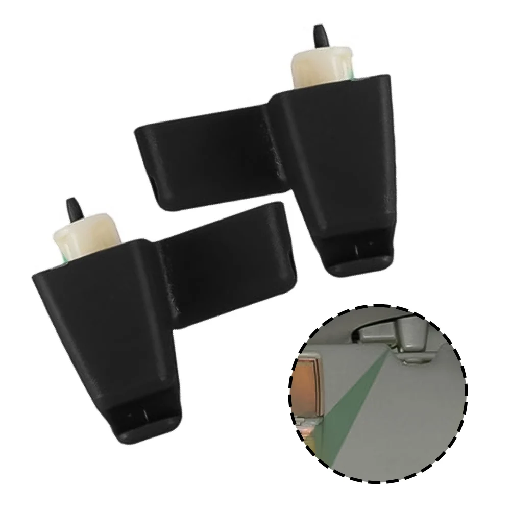 Replacement Sunshade Retainer Clips Front Left Right for Range Rover L322 2003-2012 EGP000050 EGP000040 ABS Black 2 pieces