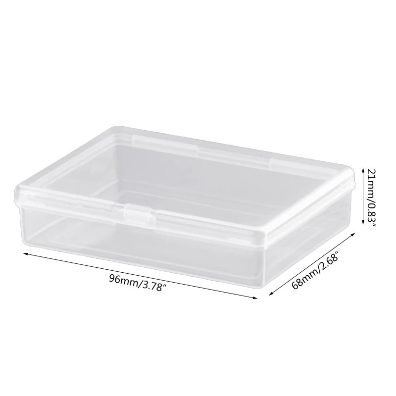 R91A 2 uds caja plástico transparente naipes para organizador cajas para P tamaño Regular