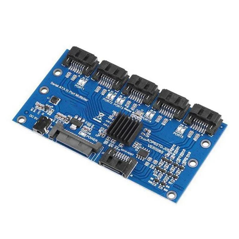 ABZW SATA 3.0 확장 카드 1 ~ 5 포트 변환기 확장 카드 6Gbps 마더 보드 라이저 카드 허브 어댑터