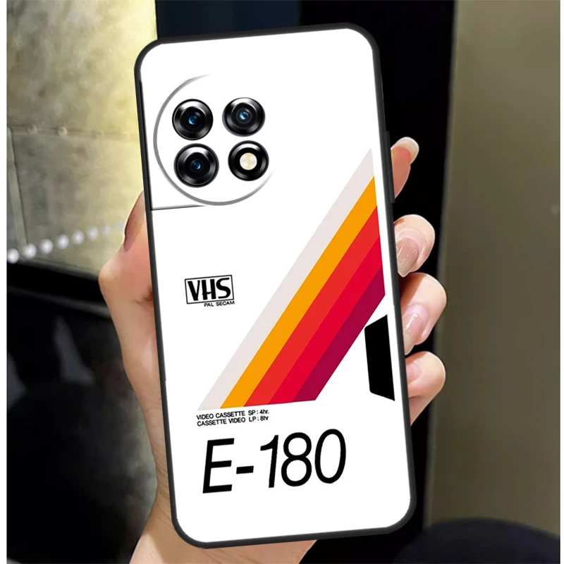 غطاء شريط VHS ريترو لهاتف OnePlus Nord 4 CE 3 2 Lite N30 N20 N10 OnePlus 13 12 11 10 Pro 10T 8T 12R 13R