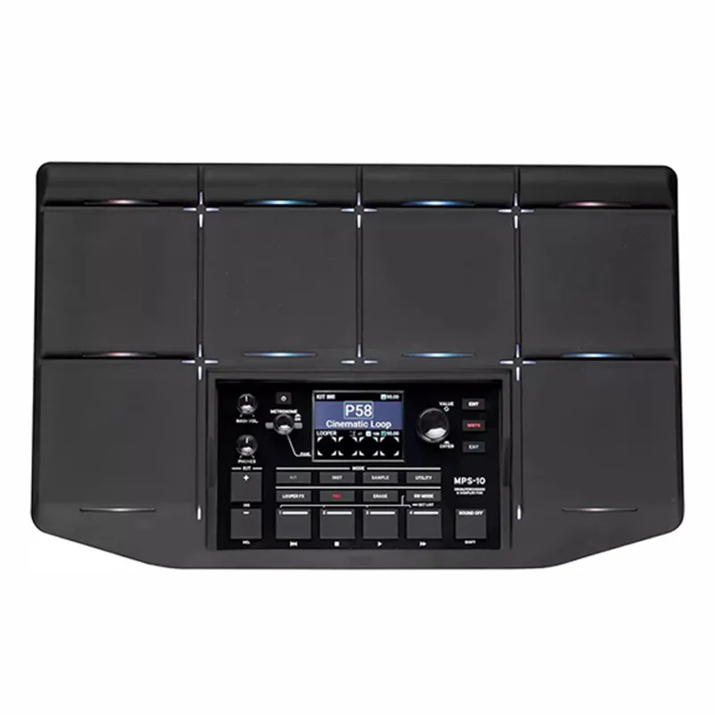 KORG MPS-10 Electronic Music Drum Machine Rhythm Sampler Percussion Pad Synthesizer Built-in Looping Effect