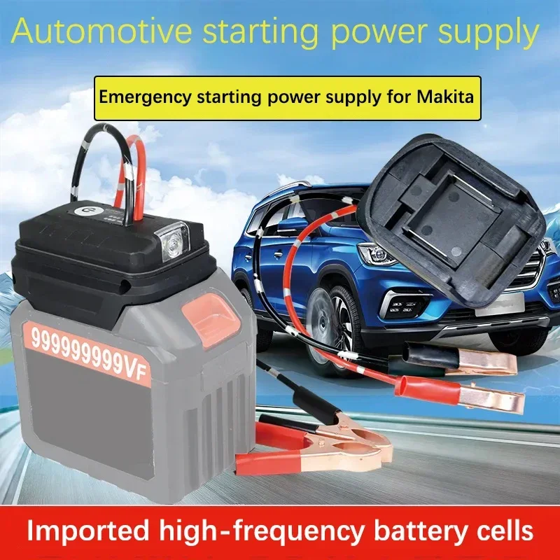 Imagem -02 - Carro Emergency Start Power Supply Automotive Battery Carregamento Treasure Makita Dewalt Bosch Milwaukee Devon Ryobi