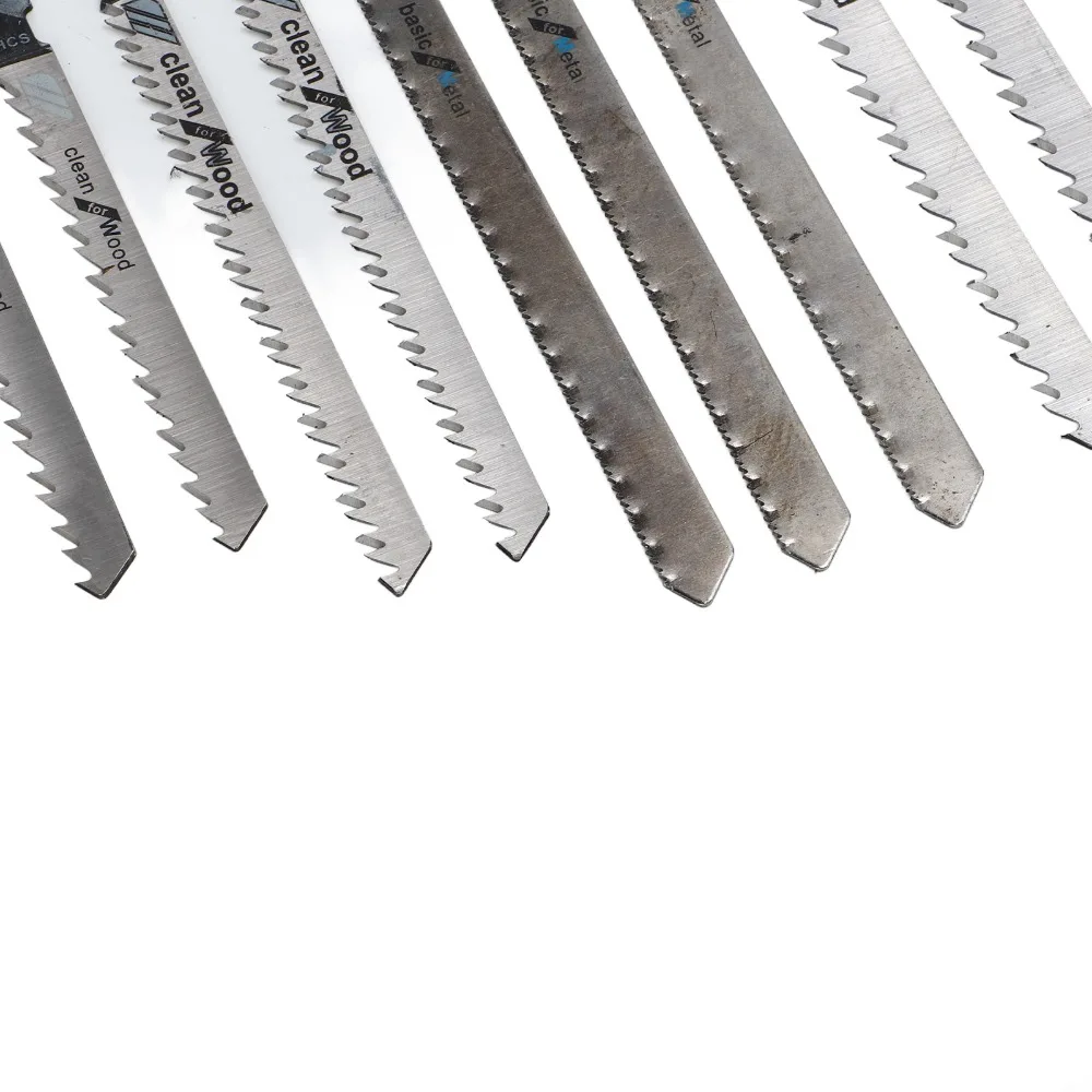 48PCS Universal T-Shank Jigsaw Blades Multi-Purpose HSS Saw Blades Assorted With Storage Case Blade Set For Wood/Plastic/Metal