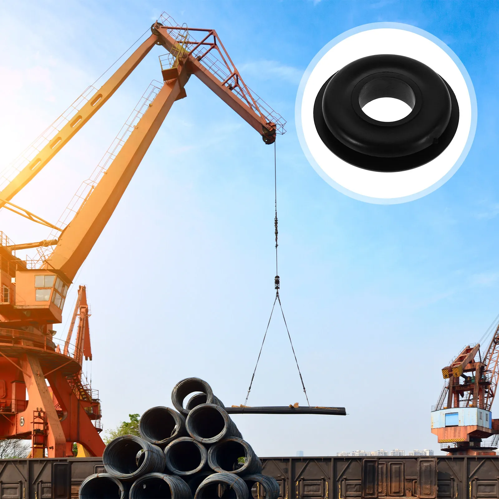

100Pcs Trailer Hand Valve Gasket Rubber Seals Semi Truck Air System Universal Compatibility Leak Proof Elastic Long