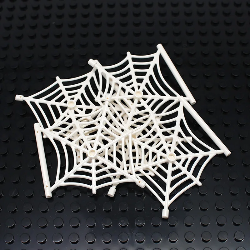 10pcs Moc Weapon Spider Web with Bar Half-Cone Shaped 90981 DIY Creative Building Blocks Bricks Compatible Figure Assembles