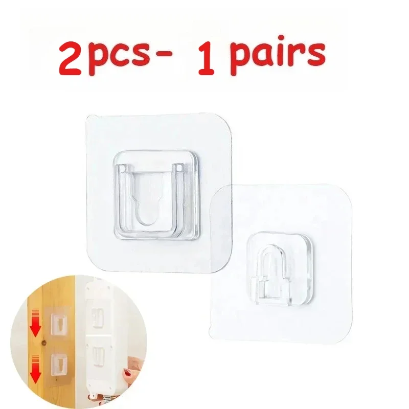 Double Sided Adhesive Wall Hooks Hanger Kit