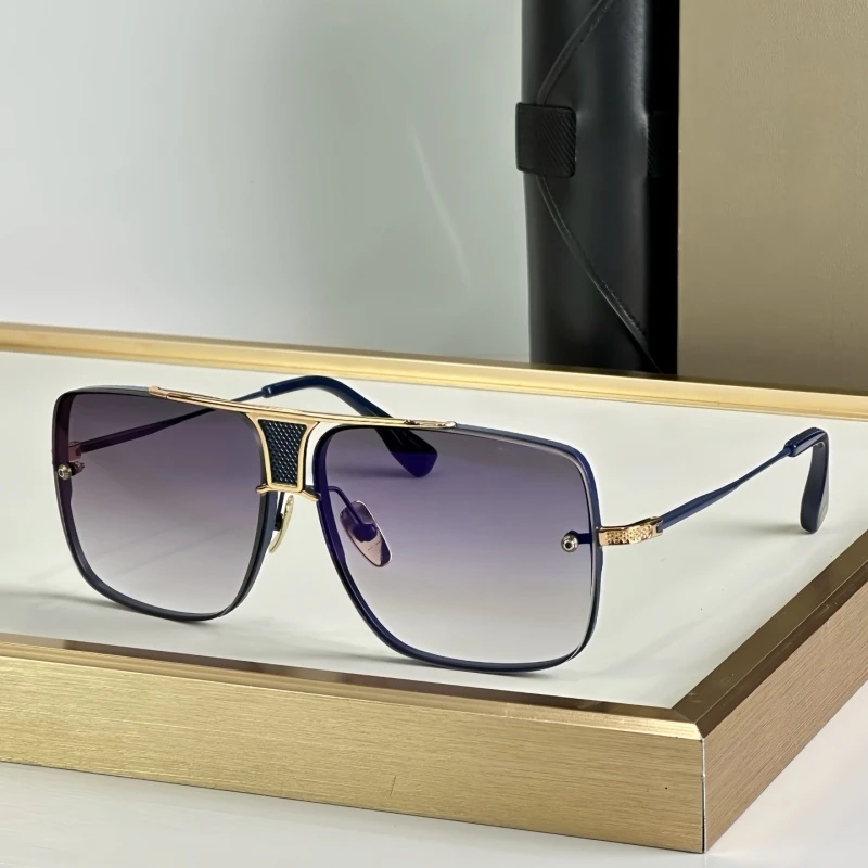 

Солнцезащитные очки DT2098 для женщин и мужчин, дизайнерские, люксовые, из сплава, в стиле пилот, модные, для активного отдыха, для путешествий, новый тренд