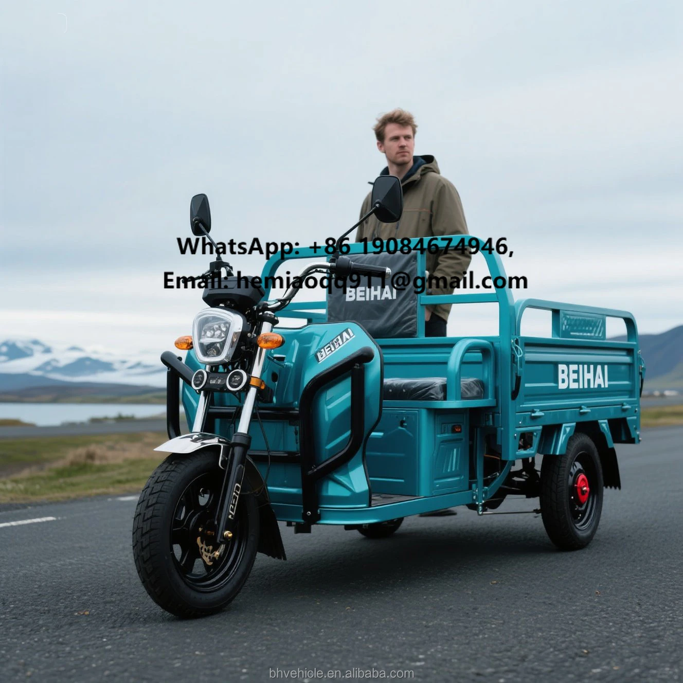 Direct Factory Electric Cargo Three Wheel Strong Load Capacity Farm Use
