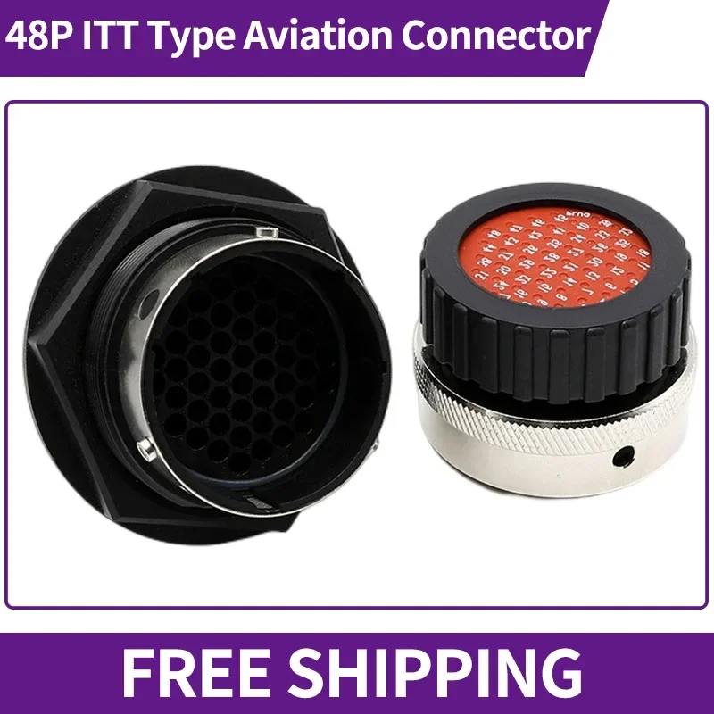 

48PIN ITT Aviation Plug Automobile Waterproof Plastic Terminal Round Car Connector Line 192900-0425 192900-0475 0431 in Sets