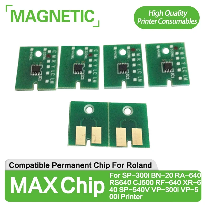 NEW For Roland Max Max2 Max3 Permanent Chip For SP-300i BN-20 RA-640 RS640 CJ500 RF-640 XR-640 SP-540V VP-300i VP-500i Printer