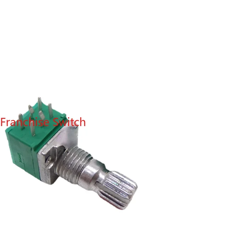 

10PCS High-precision Dual-channel Volume Linear Duplex Potentiometer R097 B20K 15 Floral Axis