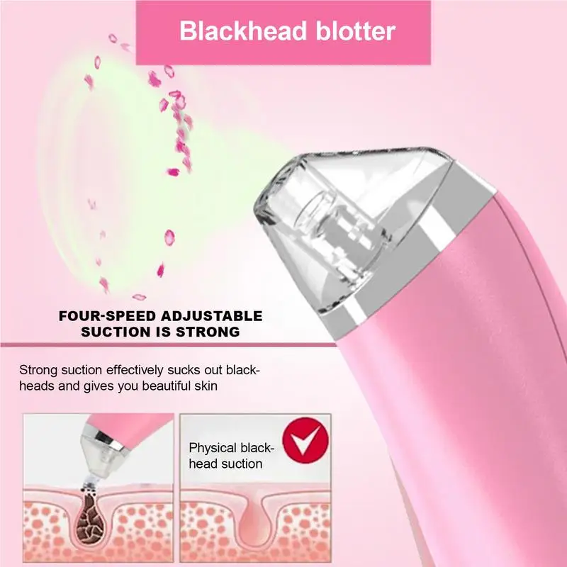 Electric Blackhead Remover Vacuum Acne Pores Cleaner Black Spots Removal Spatula Deep Cleansing Beauty Device Skin Care Tools