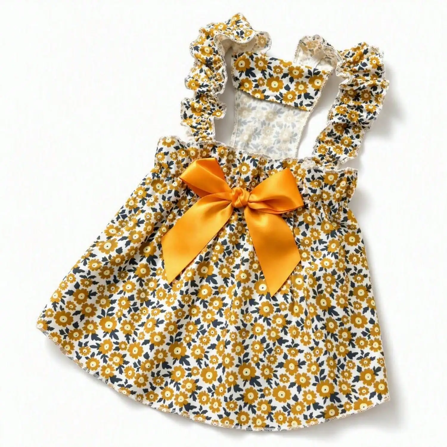 Sommerkleid für Haustiere, ärmellos, mit Blumenmuster, Rüschenriemen, großer Schleife als Dekoration für kleine Hunde, für den täglichen Gebrauch und Partys. – Detail 20
