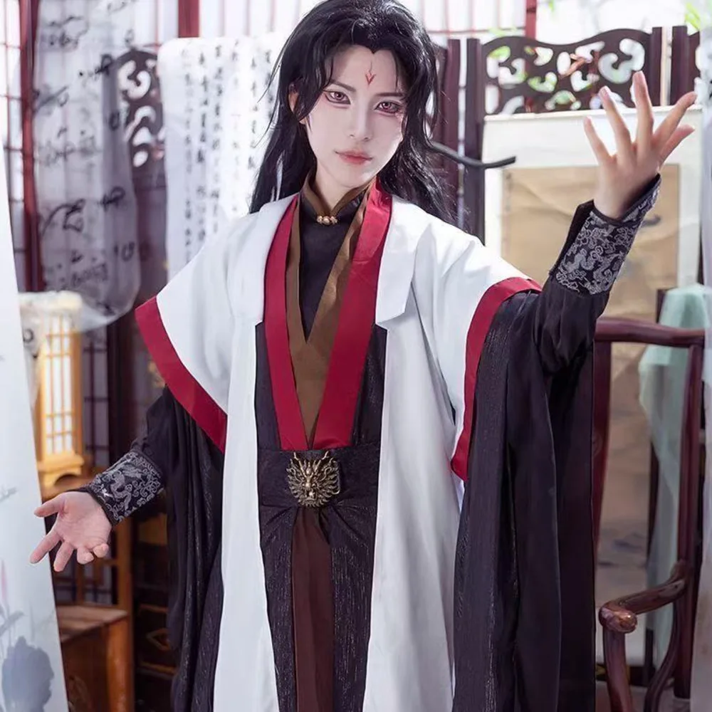 

Аниме The Scum Villain's Self-Saving System Luo BingHe Косплей Костюм Древний Костюм Косплей Парик Обувь Опора Для Хэллоуина Костюм